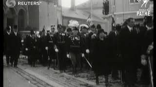 ROYALTY Funeral of the Dowager Empress of Russia 1928 [upl. by Narat]