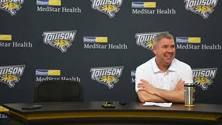 Full Press Conference Following Towson Mens Basketballs Victory over CAA Opponent UNCW [upl. by Moise607]