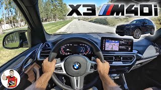 The 2022 BMW X3 M40i is Everything in Perfect Proportion POV Drive Review [upl. by Dnalor147]