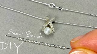 Beads Jewelry Making Easy Necklaces with Beads and Pearl  Beading Tutorials [upl. by Ettenad]