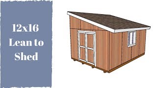 How to build a 12x16 lean to shed [upl. by Evot554]