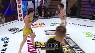 Polands Sygula vs Ukrainequots Daria  Womens MMA tough match grappling [upl. by Bostow]