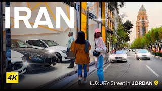 IRAN 🇮🇷 LUXURY Street in JORDAN  TEHRAN [upl. by Janicki]