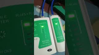 RJ45 CAT6 LAN Cable Connectivity Test  shortvideo  shorts [upl. by Pinter713]