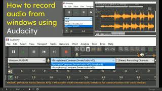 How to Record Audio from Video Meetings using Audacity [upl. by Ahsercal]