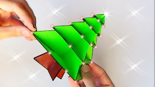 Cómo hacer un árbol de Navidad de papel  Origami Navideño [upl. by Modestia]