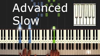 Bellas Lullaby  Piano Tutorial Easy SLOW  Twilight  How To Play Synthesia [upl. by Guimond27]