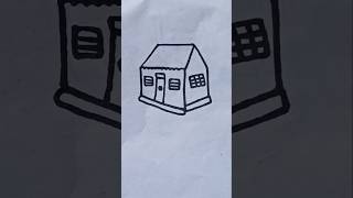 Tiny house drawing house housedrawingforkids house housedesign viralvideo shortvideo [upl. by Yrrab]