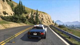 Grand Theft Auto 5  Police Car Driving Gameplay HD [upl. by Rikahs]