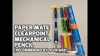 Paper Mate ClearPoint Mechanical Pencil Unboxing and Review Recommended by a Viewer [upl. by Jaquenette]