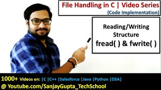 fwrite  and fread  to write and read structure from file using file handling in c programming [upl. by Mcloughlin]