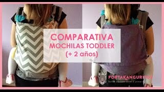 Comparativa Mochilas Toddler Fidella  Buzzidil  Emeibaby  Tula y Liliputi [upl. by Enilorac696]