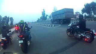 Breakfast ride to Bathinda with Chandigarh Super Bikes  KTM  Harley Davidson  Kawasaki [upl. by Oregolac625]