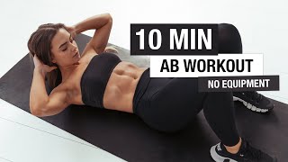 10 MIN AB WORKOUT No Equipment [upl. by Anitak47]