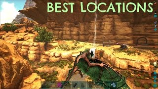 TOP 5 BEST BASE LOCATIONS  Scorched Earth  ARK Survival Evolved [upl. by Ydda217]