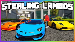 GTA 5 Roleplay  LAMBORGHINI DEALERSHIP ROBBERY  RedlineRP [upl. by Enicar]