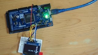 Hello World 13 inch IICSPI 128x64 OLED x Arduino using u8glib library [upl. by Lisle]