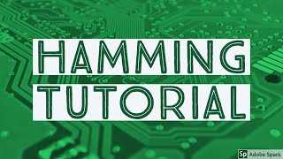 Detección y corrección de errores  Hamming Tutorial [upl. by Lasko]