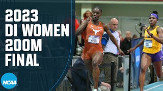 Womens 200m  2023 NCAA indoor track and field championships [upl. by Lahpos444]