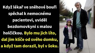 Když lékař ve sněhové bouři spěchal k nemocnému pacientovi uviděl bezdomovkyni s malou holčičkou [upl. by Weld446]