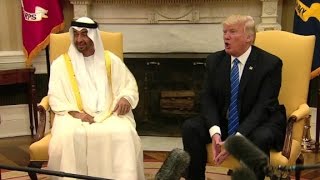 Trump welcomes Abu Dhabis crown prince [upl. by Ennayt906]