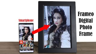 Instantly Share Photos from Your Smartphone to Frameo WiFi Photo Frame Best Digital Photo Frame [upl. by Ahsata]