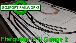 N Gauge Layout Build Ffarquhar in N Gauge 2 Laying the Rails for Thomas [upl. by Oinotla]