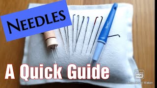 A QUICK GUIDE TO NEEDLE FELTING NEEDLES Needle Felting For Beginners [upl. by Rawdin281]