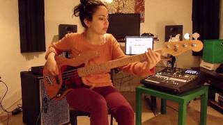 Yonit Spiegelman  Live Funk  Bass Improv [upl. by Annayram]