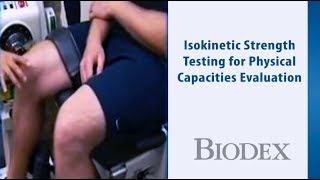 Biodex Dynamometer Isokinetic Strength Testing – CSX Corporation Physical Capacities Evaluation [upl. by Adnarym16]