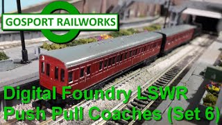 Digital Foundry LSWR NonCorridor PullPush Coaches Build Set 6 [upl. by Fante668]