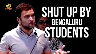 Rahul Gandhi Made To Shut Up By Bengaluru Students  Rahul Quiz Backfires [upl. by Eilyak]