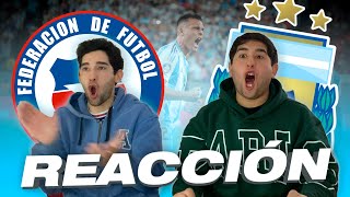 ARGENTINA 1  0 CHILE  REACCIÓNES HINCHAS ARGENTINOS  COPA AMERICA 2024 [upl. by Aubrey593]