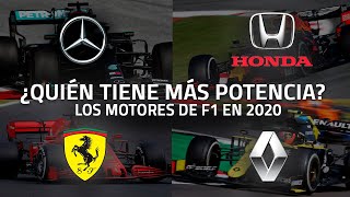 ¿QUIÉN TIENE MÁS POTENCIA  LOS MOTORES DE F1 EN 2020 [upl. by Ahsiyn]