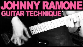 Johnny Ramone Guitar Technique [upl. by Fawn]