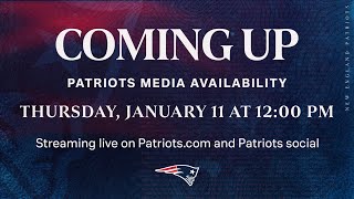 LIVE Patriots Press Conference [upl. by Elbring]