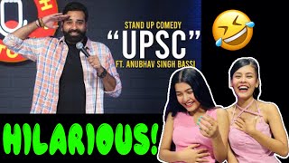 UPSC  Stand Up Comedy Ft Anubhav Singh Bassi reaction anubhavbassi standup trending viral [upl. by Andromeda]