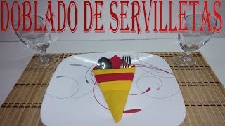 COMO DOBLAR SERVILLETAS DE PAPEL PARA EVENTOS [upl. by Droc]