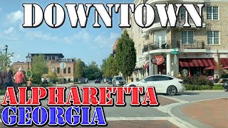 Alpharetta  Georgia  4K Downtown Drive [upl. by Rosdniw]