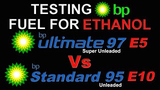 Why You SHOULD use BP E5 Petrol ⛽ Comparing BP Ultimate 97 E5 Vs BP Regular 95 E10 for Ethanol 722 [upl. by Yemaj126]