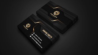 Make a Professional Business Card Template  Photoshop Cc Tutorial [upl. by Treb]