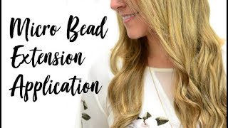 Micro Bead Hair Extensions  Application  Instant Beauty ♡ [upl. by Donal741]