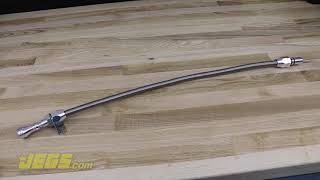 JEGS Flexible Braided Transmission Dipstick for TH350 amp TH400 Polished 55561595 [upl. by Pelmas926]