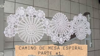 Camino de mesa crochet espiral parte 1👀🧵 [upl. by Koziarz]