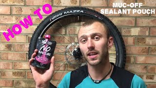 How To Use The MucOff No Puncture Pouch Sealant [upl. by Llekcm]