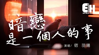 宿羽陽  暗戀是一個人的事『明明是從未擁有過，可我像無數次失去過你。』【動態歌詞Lyrics】 [upl. by Mariska]