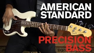 American Standard Precision® Bass Demo  Fender [upl. by Neros871]