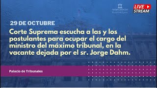 Corte Suprema escucha a postulantes para ocupar el cargo de ministro en el máximo tribunal del país [upl. by Jay424]