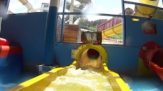 Yellow Drop Water Slide at Splashdown Poole [upl. by Maryn]