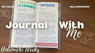 Media Journal With Me ✍🏻  Hobonichi Weeks 2024 Relaxing Music No Talking [upl. by Jehius]